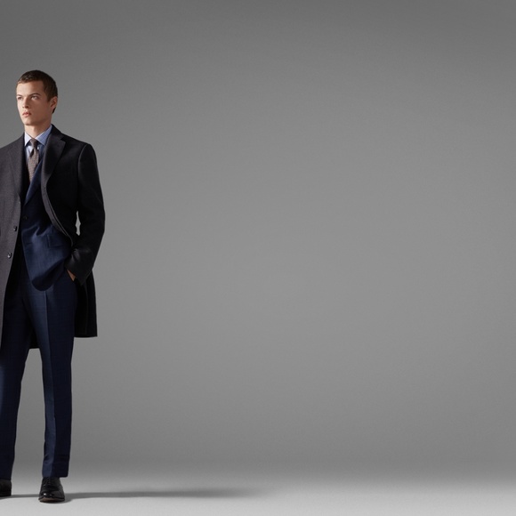 🚨SOLD🚨Thomas Pink Herringbone Overcoat - Picture 2 of 4